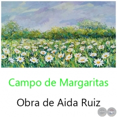 Campo de Margaritas - Óleo de Aida Ruiz